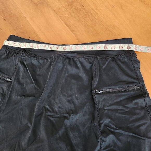 Swimsuits for All Swim 365 Black Swim Skirt / Skort Zip Pockets Plus Size 22 - Picture 9 of 11